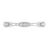 1/10 Carat Pave Set Diamond Wedding Anniversary Ring in Gold