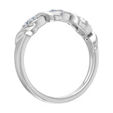 1/10 Carat Diamond Wedding Band Ring in Gold