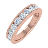 1 Carat Diamond Wedding Band Ring in Gold - IGI Certified