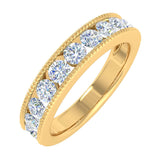 1 Carat Diamond Wedding Band Ring in Gold - IGI Certified