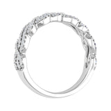 1/3 Carat Twisted Diamond Wedding Band Ring in Gold - IGI Certified