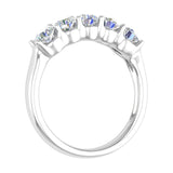 1 Carat (ctw) 5-Stone Diamond Wedding Band Ring in Gold - IGI Certified