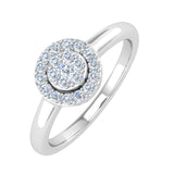 1/4 Carat Cluster Diamond Ring in Gold