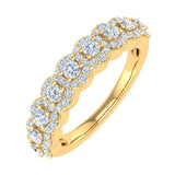 3/4 Carat Diamond Wedding Band Ring in Gold
