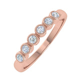 1/5 Carat 6-Stones Diamond Wedding Band Ring in Gold