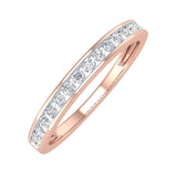 1/4 Carat Channel Set Round Diamond Wedding Band Ring in Gold - IGI Certified