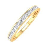 1/4 Carat Channel Set Round Diamond Wedding Band Ring in Gold
