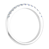 1/4 Carat Prong Set Diamond Wedding Band Ring in Gold - IGI Certified