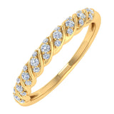 0.15 Carat Diamond Wedding Band Ring in Gold