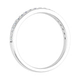 1/4 Carat Round Diamond Wedding Band Ring in Gold - IGI Certified