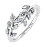 10K Gold Diamond Nature Wedding Band (0.15 Carat)