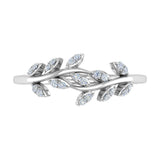 10K Gold Diamond Nature Wedding Band (0.15 Carat)