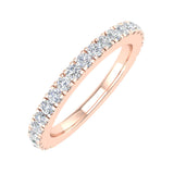 1/2 Carat Round Diamond Wedding Band Ring in Gold