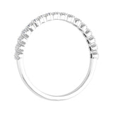 1/5 Carat Bezel Set Diamond Wedding Band Ring in Gold - IGI Certified