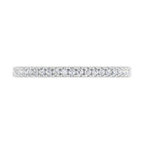 1/5 Carat Prong Set Diamond Wedding Band Ring in Gold - IGI Certified