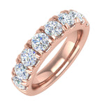 Gold Diamond Wedding Band Ring (1.25 Carat)-Rose Gold -RG-18181-0125-SI1SI2-14KP