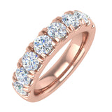 Gold Diamond Wedding Band Ring (1.25 Carat)-Rose Gold -RG-18181-0125-SI1SI2-14KP