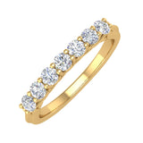 1/2 Carat Round Diamond Wedding Band Ring in Gold