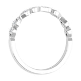 1/10 Carat Diamond Twisted Anniversary Ring in Gold - IGI Certified