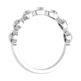 1/10 Carat Diamond Twisted Anniversary Ring in Gold - IGI Certified