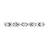 1/10 Carat Diamond Twisted Anniversary Ring in Gold - IGI Certified