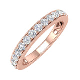 1/2 Carat Round Diamond Wedding Band Ring in Gold