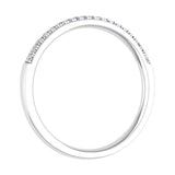 1/10 Carat Diamond Semi-Eternity Wedding Band Ring in Gold - IGI Certified
