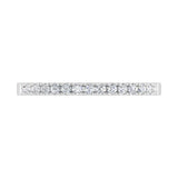 1/5 Carat Prong Set Diamond Wedding Band Ring in Gold - IGI Certified