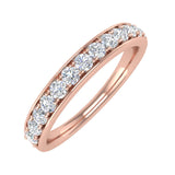 1/2 Carat Round Diamond Wedding Band Ring in Gold