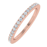1/2 Carat Diamond Wedding Band Ring in Gold - IGI Certified
