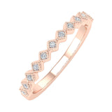 Gold Diamond Wedding Band Ring (0.05 Carat) - IGI Certified