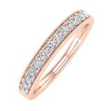 1/4 Carat Round Diamond Wedding Band Ring in Gold