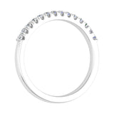 1/5 Carat Prong Set Diamond Wedding Band Ring in Gold