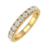 1/2 Carat Round Diamond Wedding Band Ring in Gold