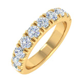 1 Carat Diamond Wedding Band Ring in Gold - IGI Certified
