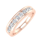 1/2 Carat Channel Set Diamond Wedding Band Ring in Gold - IGI Certified