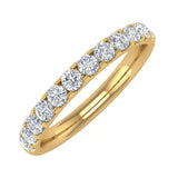 1/2 Carat Round Diamond Wedding Band Ring in Gold