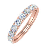 1 Carat Diamond Wedding Band Ring in Gold - IGI Certified