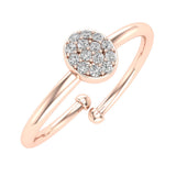 Gold Cluster Diamond Flexi Promise Ring (0.04 Carat)