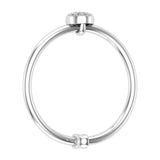 Gold Cluster Diamond Flexi Promise Ring (0.04 Carat) - IGI Certified