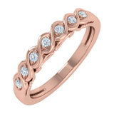 0.15 Carat Diamond Wedding Band Ring in Gold