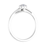 0.09 Carat Prong Set Diamond Engagement Ring in Gold - IGI Certified