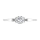 0.09 Carat Prong Set Diamond Engagement Ring in Gold