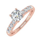 3/4 Carat Diamond Engagement Ring Band in Gold