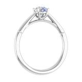 1/2 Carat 4-Prong Set Diamond Solitaire Engagement Ring in Gold - IGI Certified