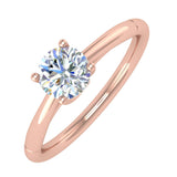 0.51 Carat Diamond Solitaire Engagement Ring in Gold - IGI Certified