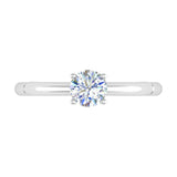 0.51 Carat Diamond Solitaire Engagement Ring in Gold - IGI Certified