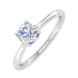 1/2 Carat 4-Prong Set Diamond Solitaire Engagement Ring in Gold - IGI Certified