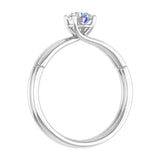 1/2 Carat 4-Prong Set Diamond Solitaire Engagement Ring in Gold - IGI Certified