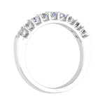1/2 Carat Natural Diamond Wedding Band Ring in White Gold - IGI Certified-Preview 4